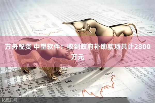 方舟配资 中望软件：收到政府补助款项共计2800万元